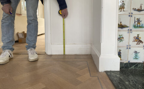 Historische details in de villa aan de schouwweg te wassenaar voor de restauratie.